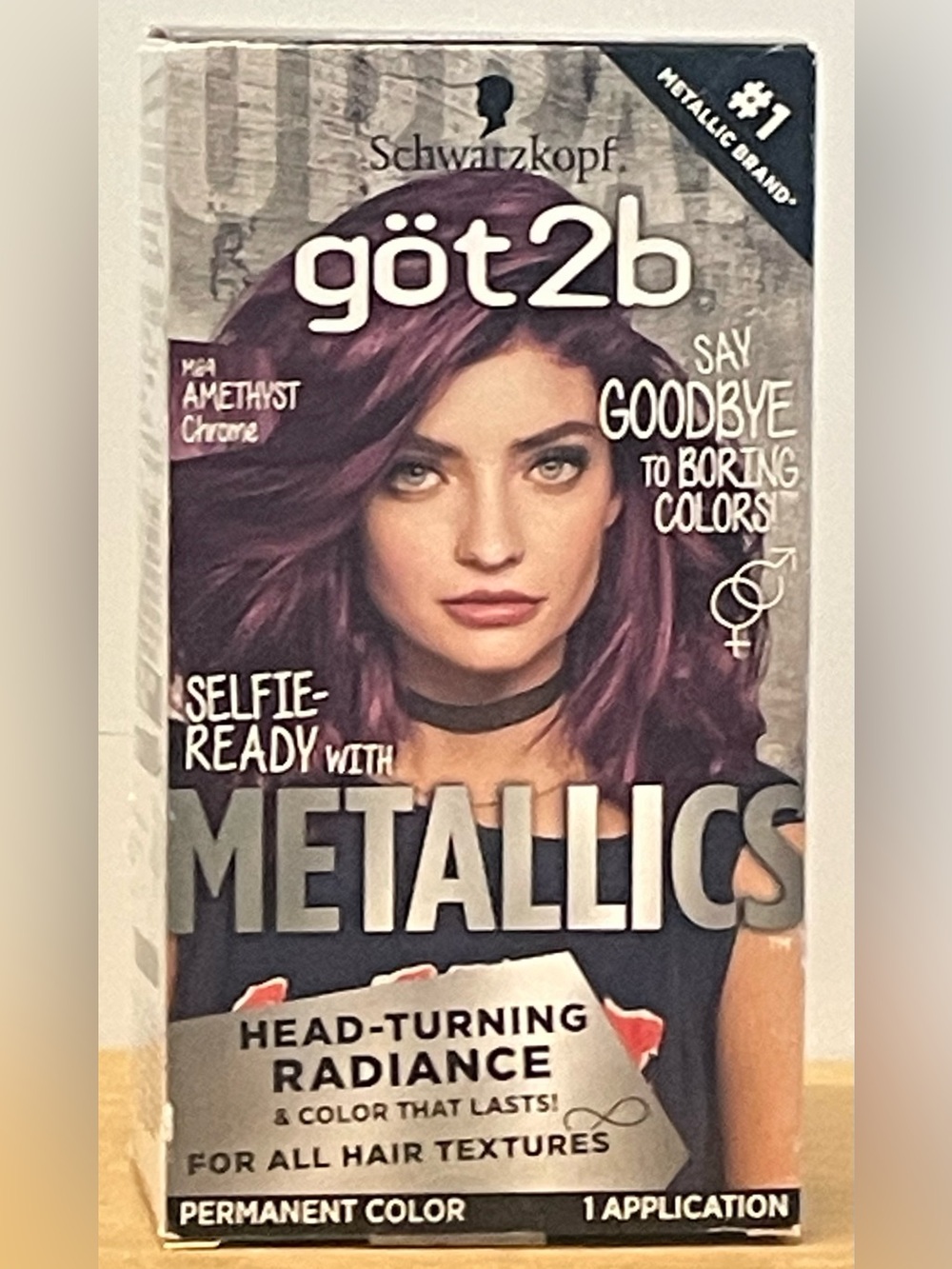göt2b Metallics Permanent Hair Color - M64 Amethyst Chrome